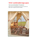 10,9 m² großer Raum im Freien im Freien im Außenbereich aufblasbares Zelt