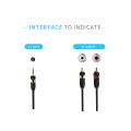 Stereo 3.5mm Male to 2RCA Audio Cable