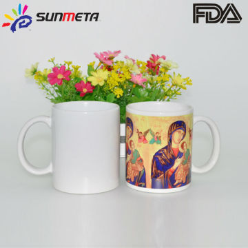 FREESUB Heat Transfer Imprimé White Mug