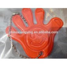 Promotion Reflective Key Chain, Soft PVC Key Chain Custom, Shape Hand Key Chain