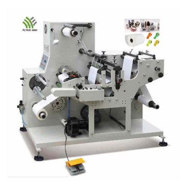 Máquina de corte e vinco rotativa para etiqueta adesiva