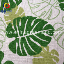 Linen Cotton Leaves Printed for Textile Luggage Bags (GLLML135)