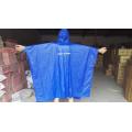 poncho de lluvia de pvc reutilizable con logo