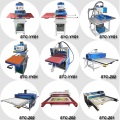 Pneumatic Automatic Double Stations Sublimation Heat Transfer for T Shirt