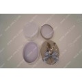 Butterfly-knot Decorated Light Gray Jewelry Box