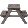 Gray Kids Play Picnic Table with Removable Top