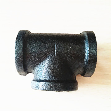 DN 3/4" tee black E-coating malleable iron