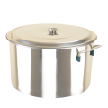 Enamel Stock Pot with Glass Lid and Steel Handle