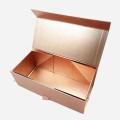 Custom Rose Gold Cardboard Flat Folding Gift Box