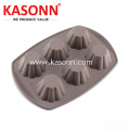 Square 6 Cavity Silicone Muffin Pan