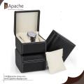 Weave Pattern PU Leather Watch Box