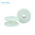 White plastic polyurethane pulley