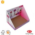 Foldable corrugated cardboard gift display box