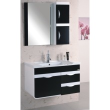 Meubles de cabinet de salle de bains en PVC de 80 cm (B-521)