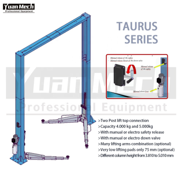 Two Post Lift Top Connection with Ventil Leverand