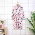 printed plus size bathrobes for women