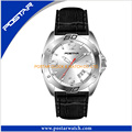 Newest Fashion Quartz Watch with Genuine Leather Band