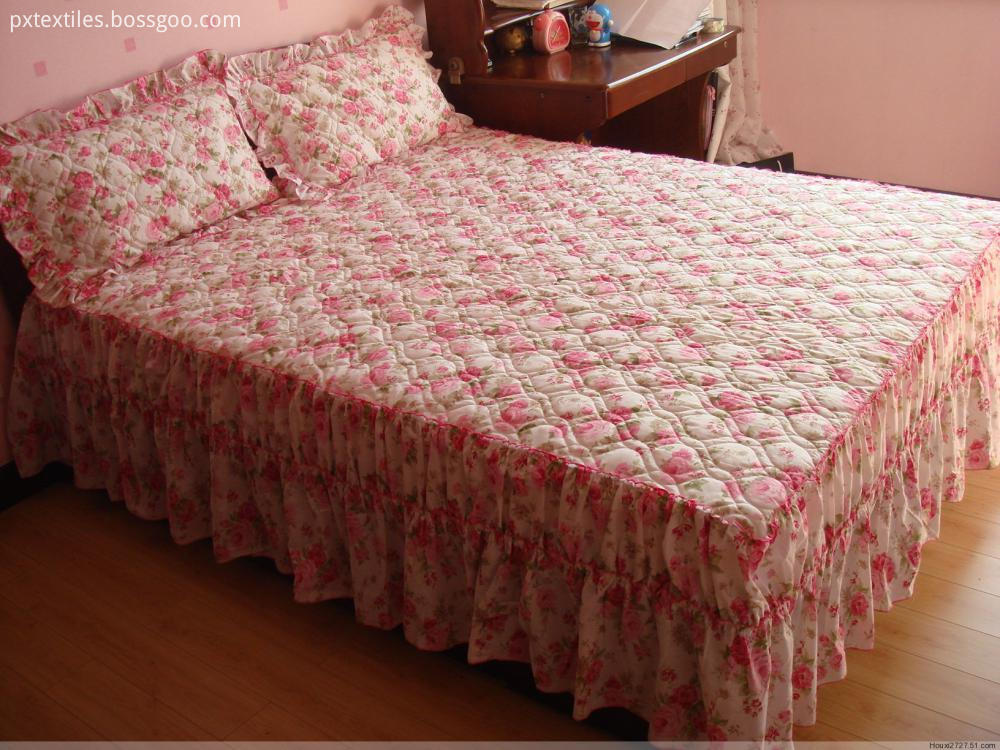  Fitted Bed Skirt for Home