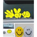 PVC reflektierende Smiley Gesichter Sicherheit Reflektierende Aufkleber, Lovely Reflect Produkt Custom