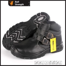 Neue PU/Rubber Außensohle Serie Echtleder Schweißen Sicherheitsstiefel (SN5489)