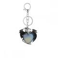 Gemstone Crystal Heart Alloy Wings Dragon &amp; Pterosaur Stone Key Chasin