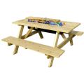 Garden Cooler Wooden Picnic Table Patio Dining Table