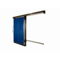 Porte coulissante manuelle PPGI pour chambre froide