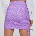 Womens Fashion Plaid Printed Mini Short Skirts