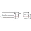 5mm Kaltweißer LED 5-6lm Strohhut