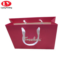 Dark Prink Paper Gift Bag Printed Service