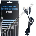 1.2m Cable de recarga USB Universal para NDS1 Giftbox paquete