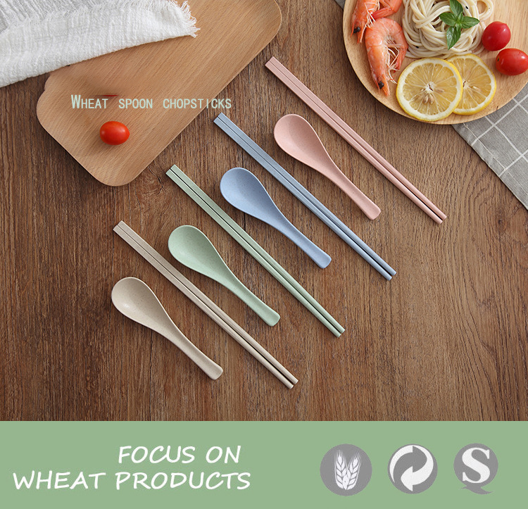 Wheat Round Plastic Spoon