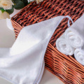 White Microfiber Square Face  Towel