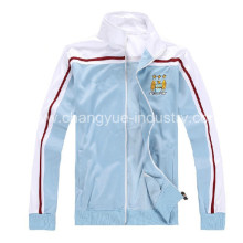 Clinquant velvet material soccer jackets for mens training match