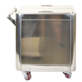 Stainless steel kitchen storage trolley