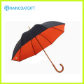 Parapluie de Golf ouvert manuel de droit courbe manche bois