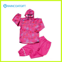 Rum-025 impermeável 3000 Crianças PU Rainsuit