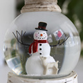 Swirling Glitter Water Christmas Snow Globe