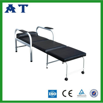 Hospital equipment folding accompany bed