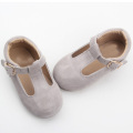 Chaussures habillées en cuir à lacets Tbar pour enfants