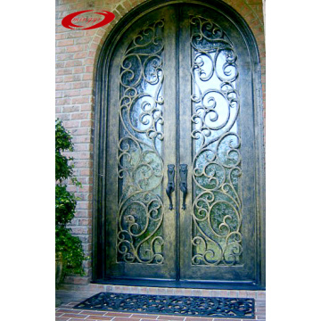 Wrought Iron Door with Euro Rain Glass