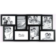 8 ouverture en bois Collage Photo Frame