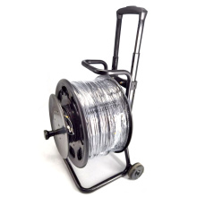 Portable tie rod optical cable wire reel with wheels