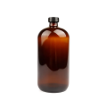 Bouteille Boston en verre ambre 250 ml