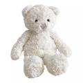 Animal de peluche de oso rizado blanco