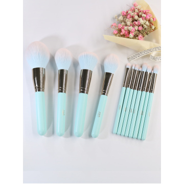 Customize Luxury Makeup Brushes Private Label Green