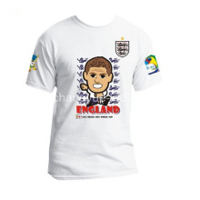 fã de futebol 2014 Nova Inglaterra dos desenhos animados camisetas para a Copa do mundo brasileira