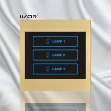 Cadre à acrylique à 3 interrupteurs pour interrupteurs tactiles (SK-LT100L3)