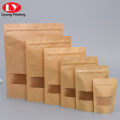 Customized packaging kraft  food bags with window