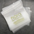 100% biodegradable double frosted slider zip lock bag for apparel with own logo printing